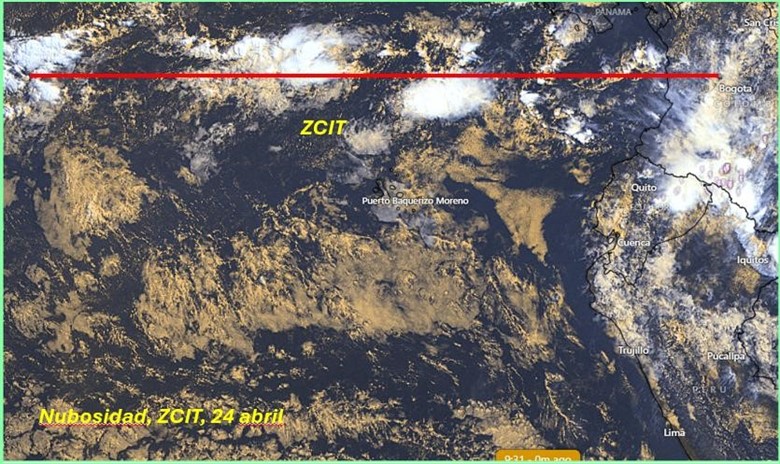 FIG 7 IMAGEN SATELITAL QUE REGISTRA POSICION